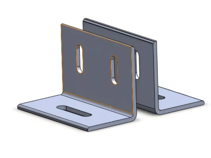 Сталева сонячна база з двома отворами